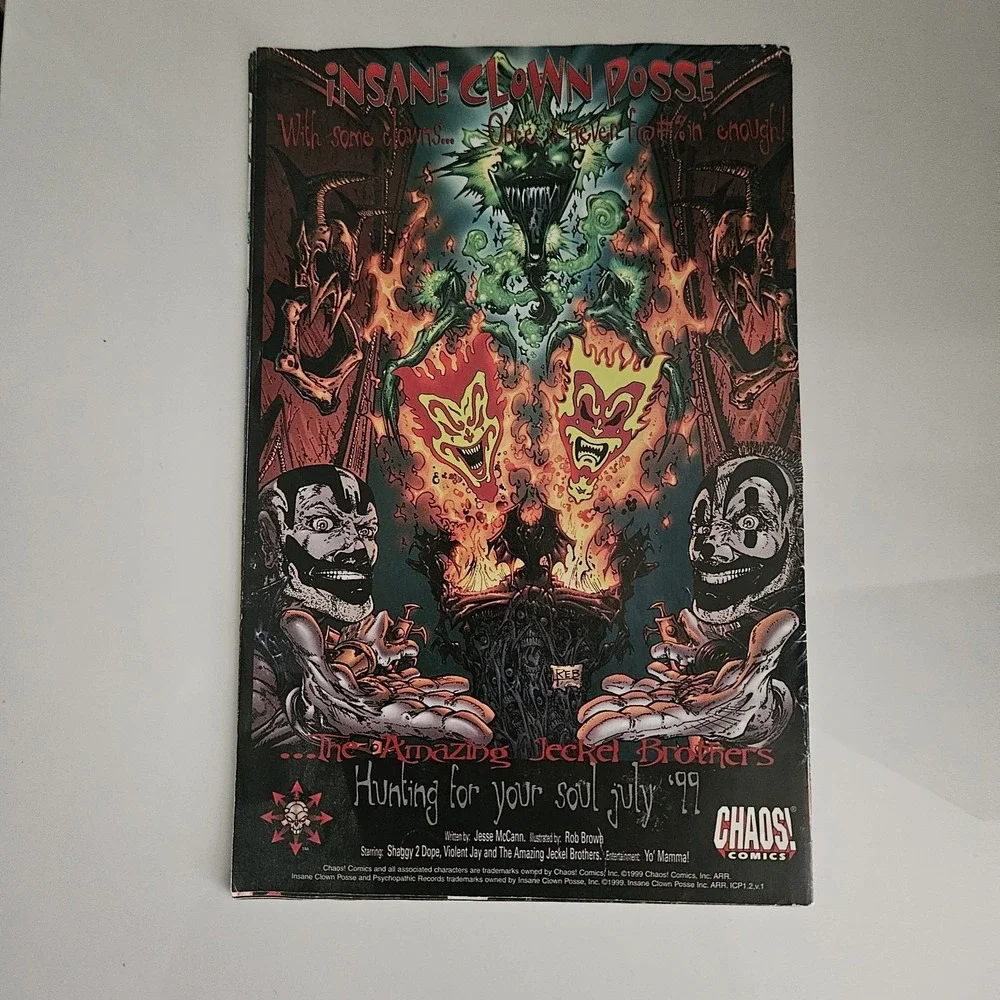 1999 June Insane Clown Posse Chaos Comics #1 Psychopathic Records